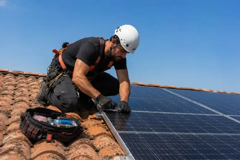 Maintenance et monitoring de panneaux solaires à Neyron