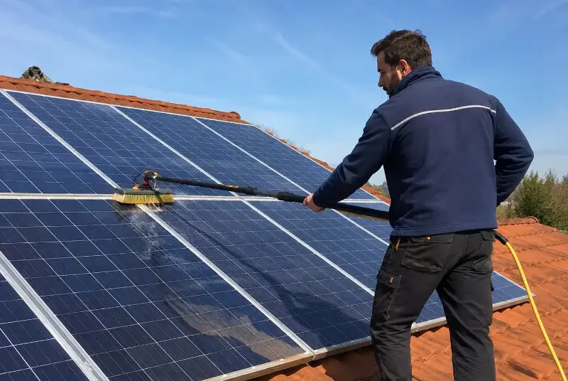 Nettoyage et entretien de panneaux solaires à Neyron
